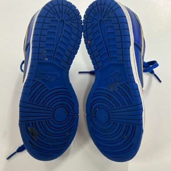 Nike Dunk Low SE GS “Salmon Toe”- Hyper Royal / Emerald Rise / Red Stardust 4Y - Picture 8 of 10